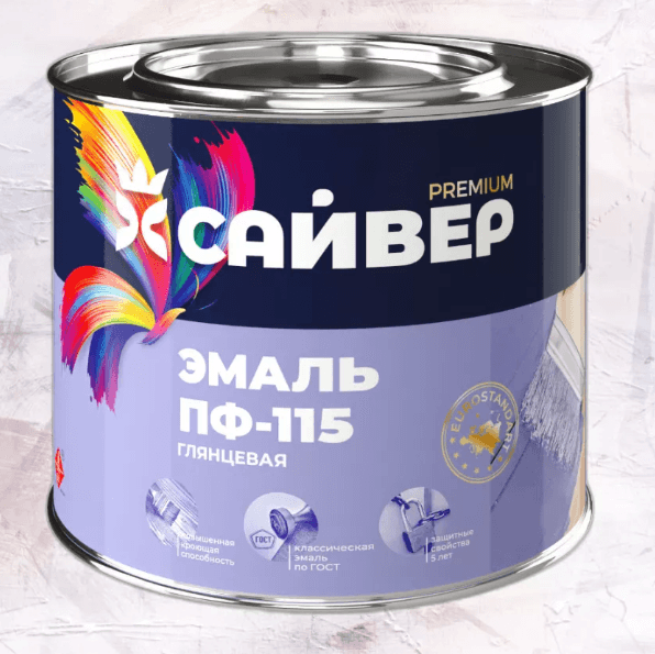 Сайвер эмаль ПФ-115 защитный 2,7 кг./6