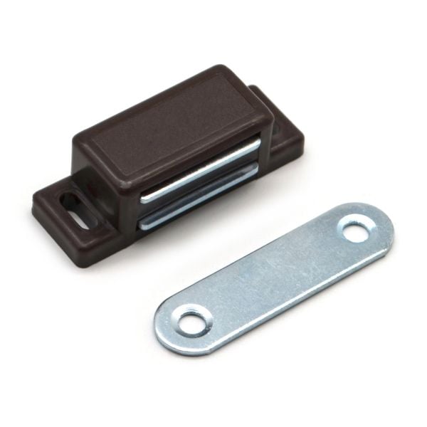 Магнит мебельный STAHLBURO L-45 14мм 4шт коричневый (шт)