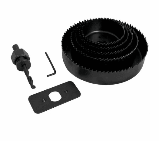 Набор круглых пил по дереву 8шт. (67-127 мм) чер