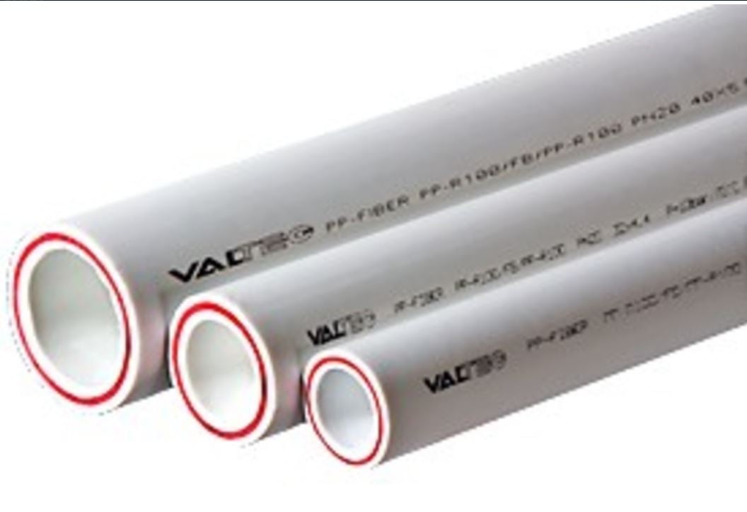 Труба PP-FIBER VALTEC армированная стекловолокном PN20 d25*3.5мм белый / 2 м