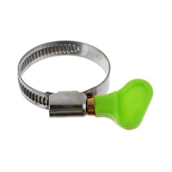 Хомут червячный стальной с ключом, диаметр 10-16мм (шт)