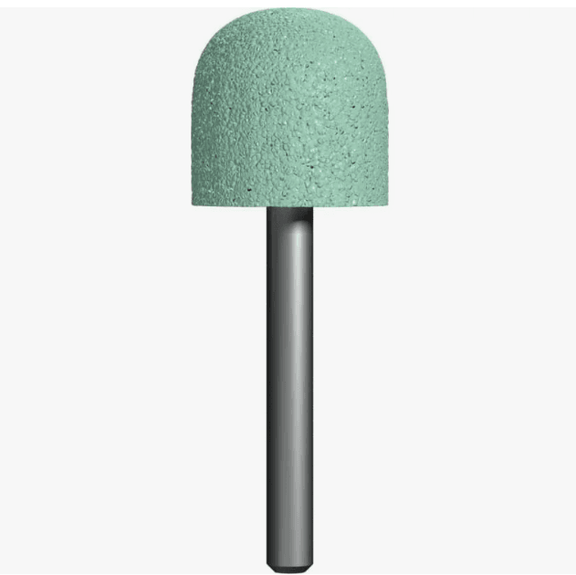 Шарошка абразивная,карбид кремниевая, закругленная 25х25мм, пос.6мм, Практика (КИТАЙ)