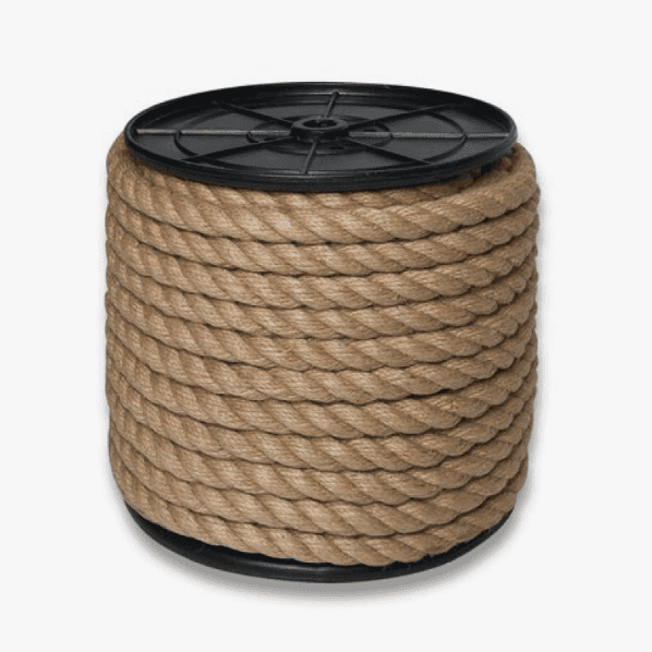 Канат джут 10мм*100м, крученый, МДС, 7930050321196 (м)