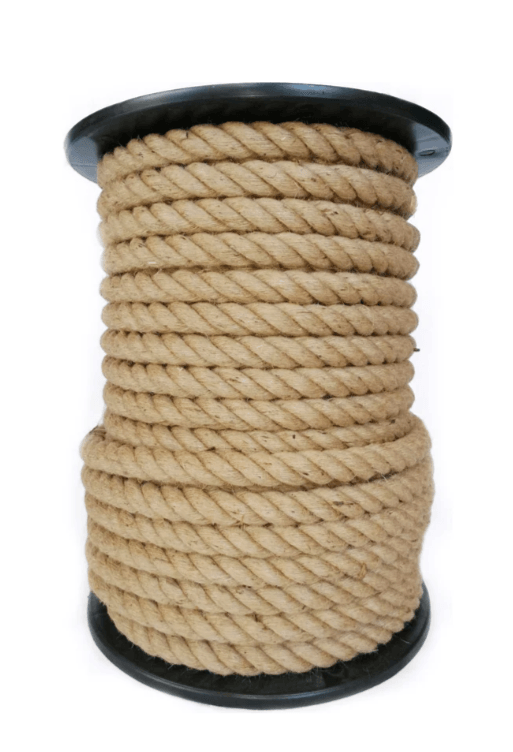 Канат джут 20мм*40*50м*70м*80м(60/75м), крученый, МДС, 2423165542594 (м)