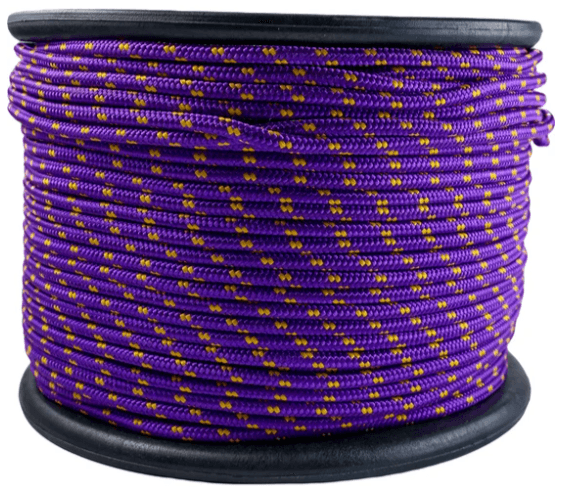 Шнур  8мм(16пр)*200м полипропил. плетеный с сердечником, цветной, нагрузка 1122кг, МДС, 7930050 (м)