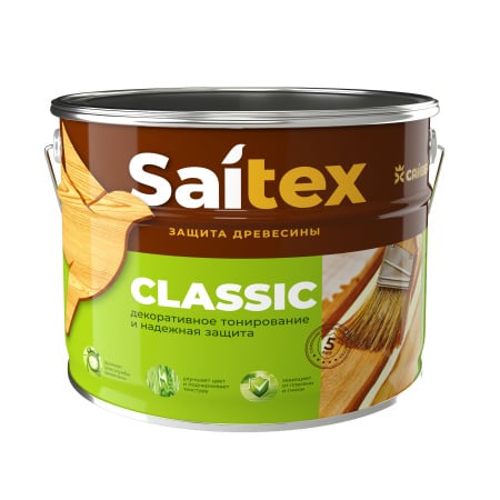 Saitex Classic деревозащитный состав Белый  3 л. / шт