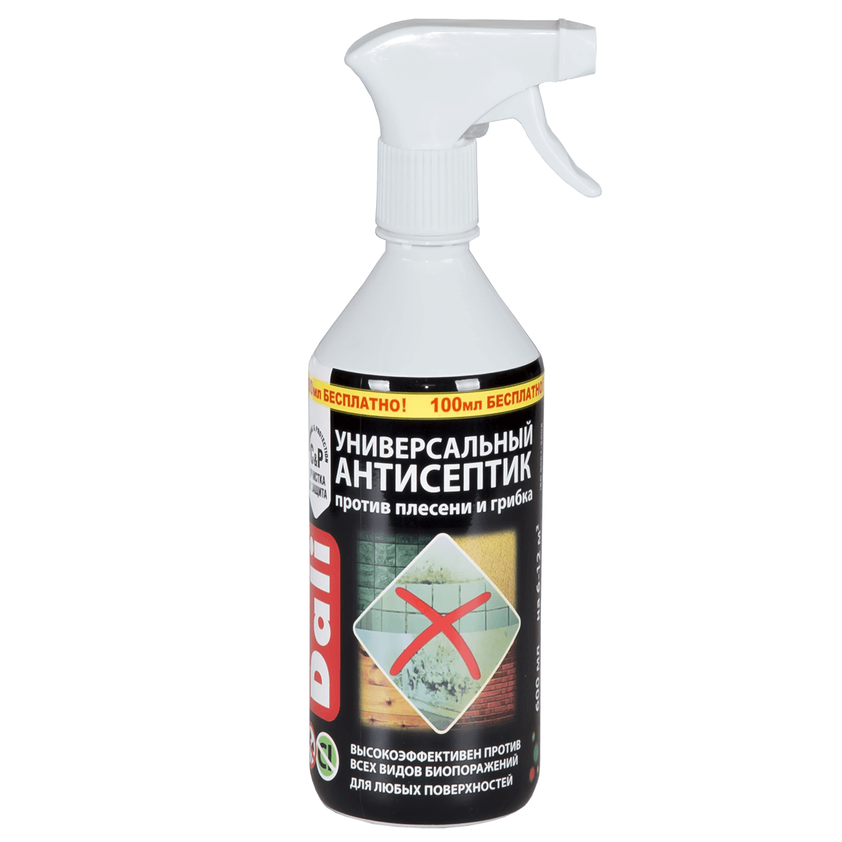 DALI Универсальный антисептик против плесени и грибка 0,6л./12