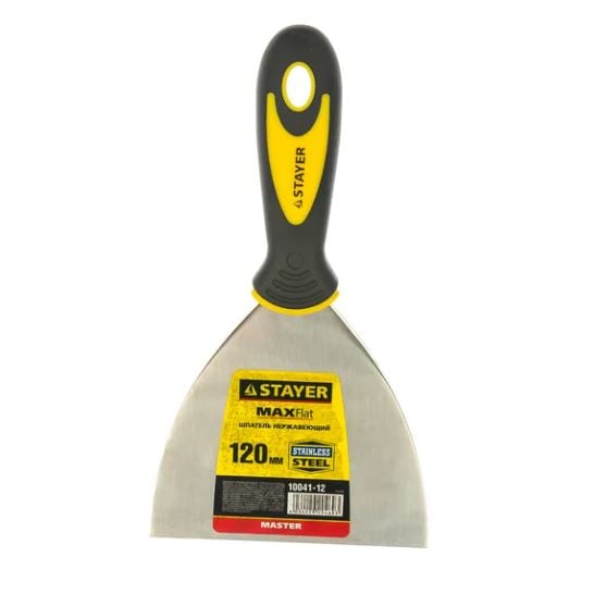 Шпатель нержавеющий 120 мм, STAYER MAXFlat 10041-12 (шт)
