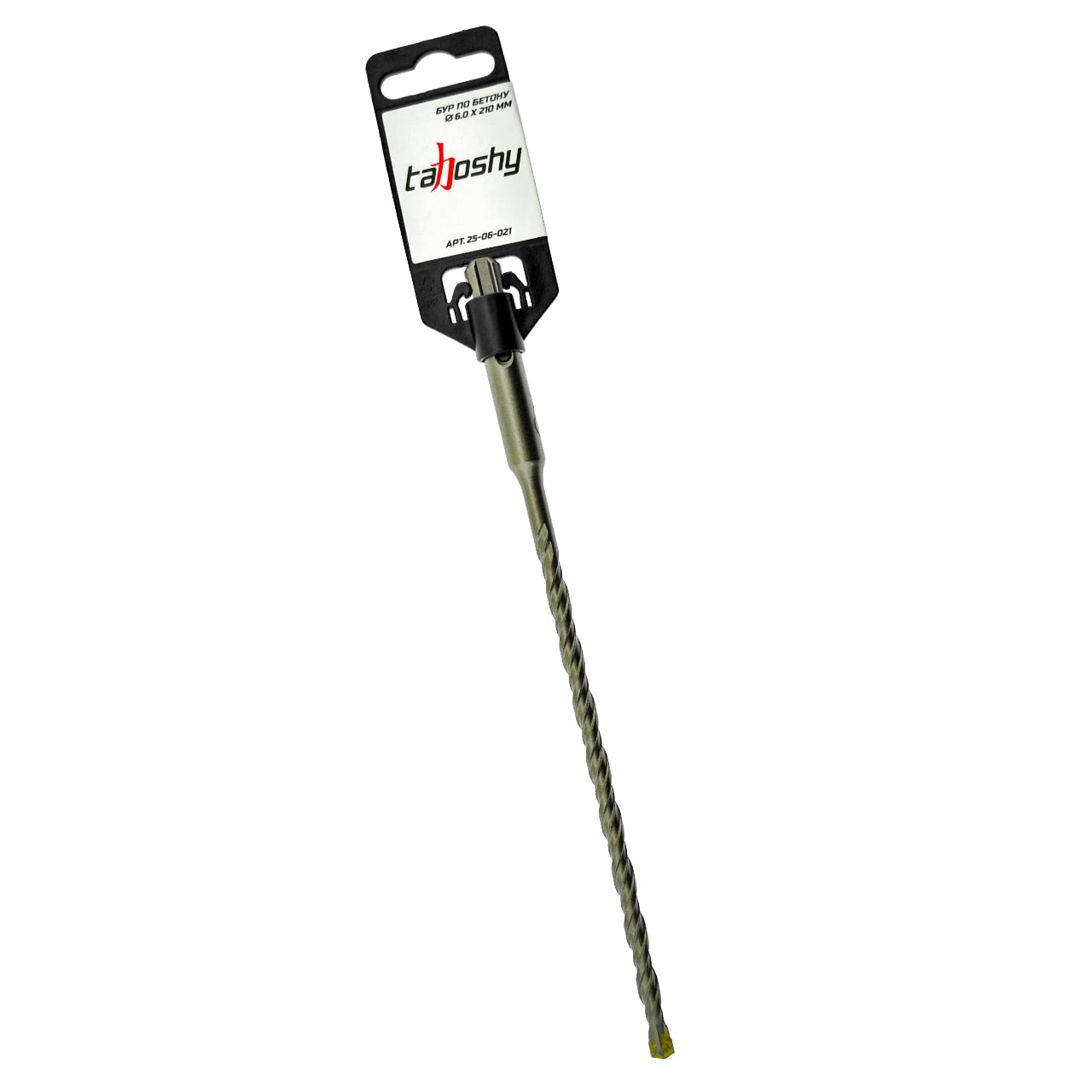 Бур по бетону SDS PLUS  6.0 х 210 мм, Tahoshy (шт)