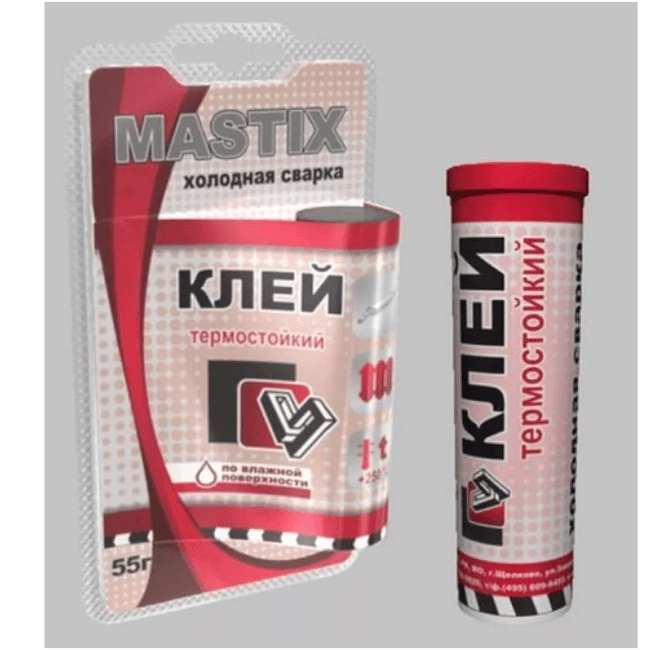 Mastix холодная сварка "Клей Термостойкий +250" туба 55 г./48