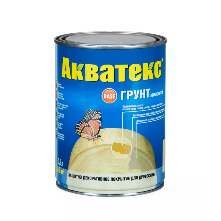Акватекс Грунт-антисептик 0,8 л./6