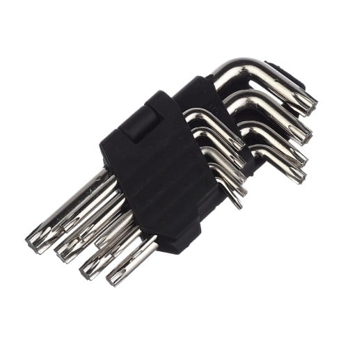 Ключ Torx, набор 9шт, 22см, длинные, T10-Т50мм, Vertex 1631-01 (12/60) (10013160/310723/5007273, КИТ