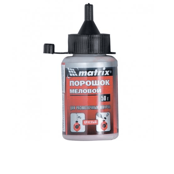Порошок меловой красящ.для разметочных шнуров,красный,50 г Matrix.