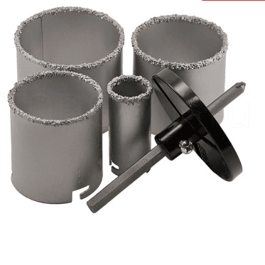 Алмазная коронка по керамической плитке 33,53,73,83мм переходник