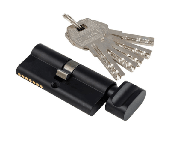 Цилиндровый механизм S-Locked Z-402-B-70 BL черный, к/вертушка (шт)