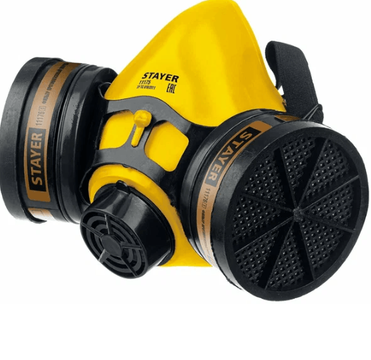 Респиратор противогазовый два фильтра А1 в комплекте,STAYER НF-6000 (11175)(шт)