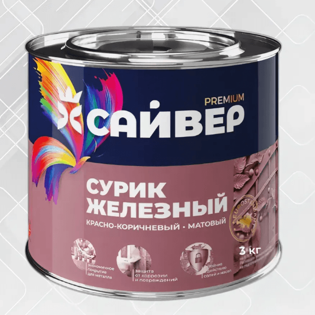 Сайвер Сурик железный алкидный 3 кг (шт)