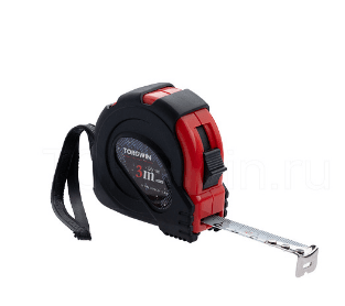 Рулетка, обрезиненный корпус, 3м х 16мм, TORGWIN