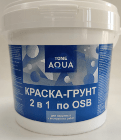 TONE Краска- грунт 2 в 1 по OSB для вн. и нар. работ 7кг