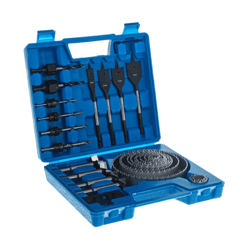 Набор коронок и сверл по дереву 28 предметов