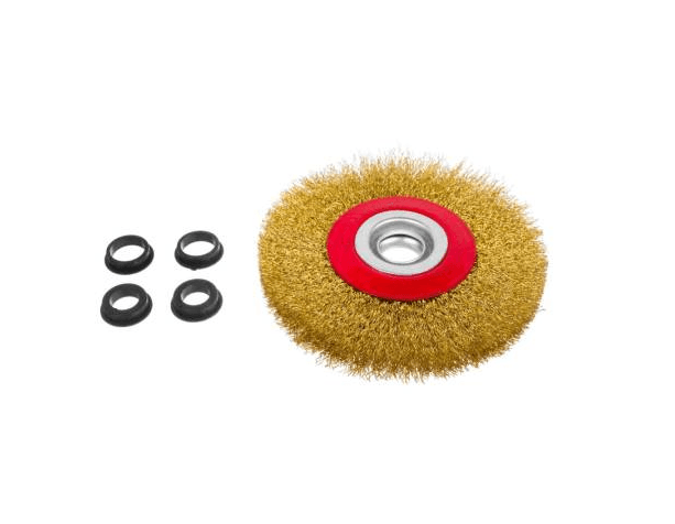 Щетка-крацовка дисковая, усилинная переходные кольца d=13,16,125мм  (шт.)