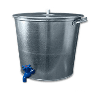 Бак оцинк 32 л для волы с крышкой и краном ЛЦ (шт)