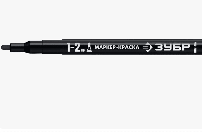 Маркер-краска 1мм МК-80 черный, ЗУБР шт(06324-2)