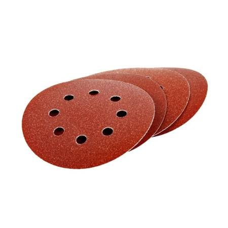 БИБЕР 70687 Круг абразивный с перф.на ворсовой основе 125мм Р180 (уп.5шт)