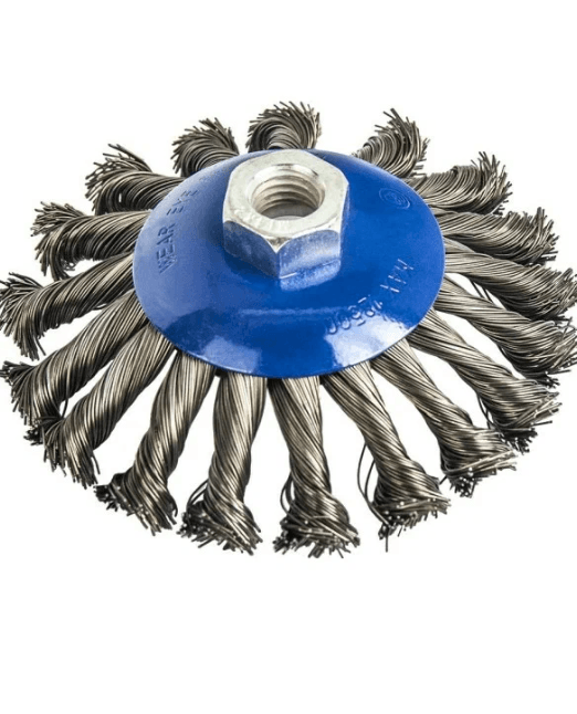 Щетка для УШМ радиальная с наклоном, мягкая 115 мм, М14