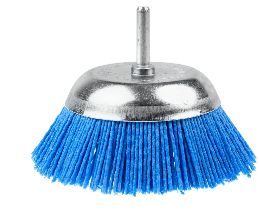 Щетка из нейлона чашечная 100мм с переходником для дрели YIDA
