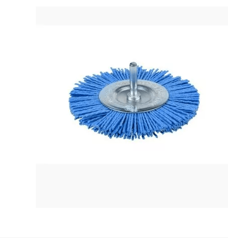 Щетка из нейлона 100мм (плоская с переходником для дрели) YIDA