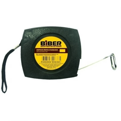 Мерная лента 10 м стальная БИБЕР 40201 (шт)
