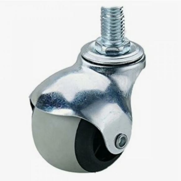 5006050M8 C Колесо шарик оцинк 50мм поворот болт М8 сер.рез.(50/200)