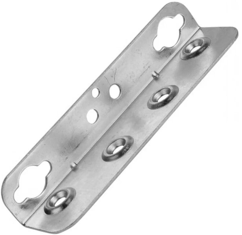 Соединитель мебельный угловой 127 мм цинк