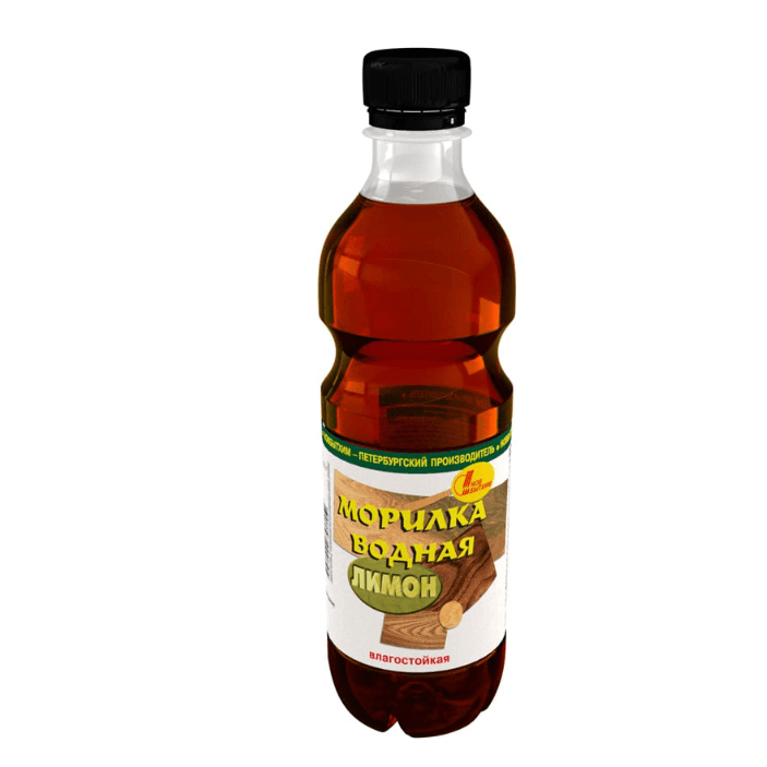 Морилка ВОДНАЯ лимон  0,5 л. ПЭТ/12