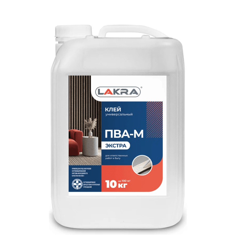 ЛАКРА клей ПВА-М Экстра универсальный 10 кг./60