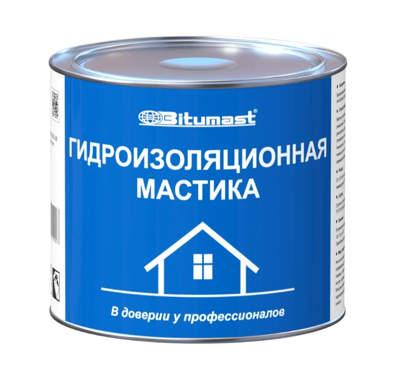 BITUMAST Мастика гидроизоляционная  2 л./6