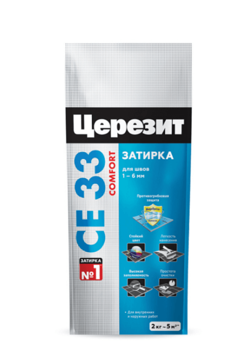 CERESIT CE33 затирка для швов Серый 2 кг./12