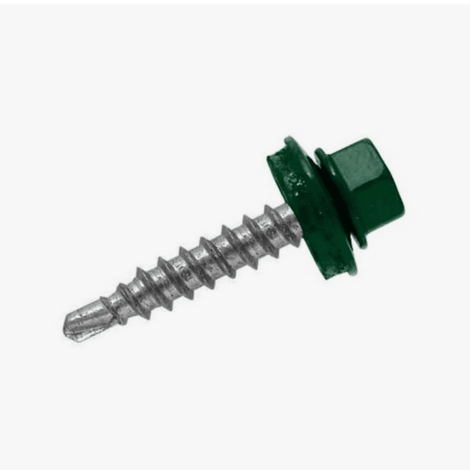 Саморез кровельный цинк  4,8 х 29 RAL 6005 зеленый мох (шт)