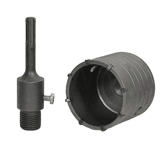 Коронка по бетону 75 мм с адаптеромSDS+110мм