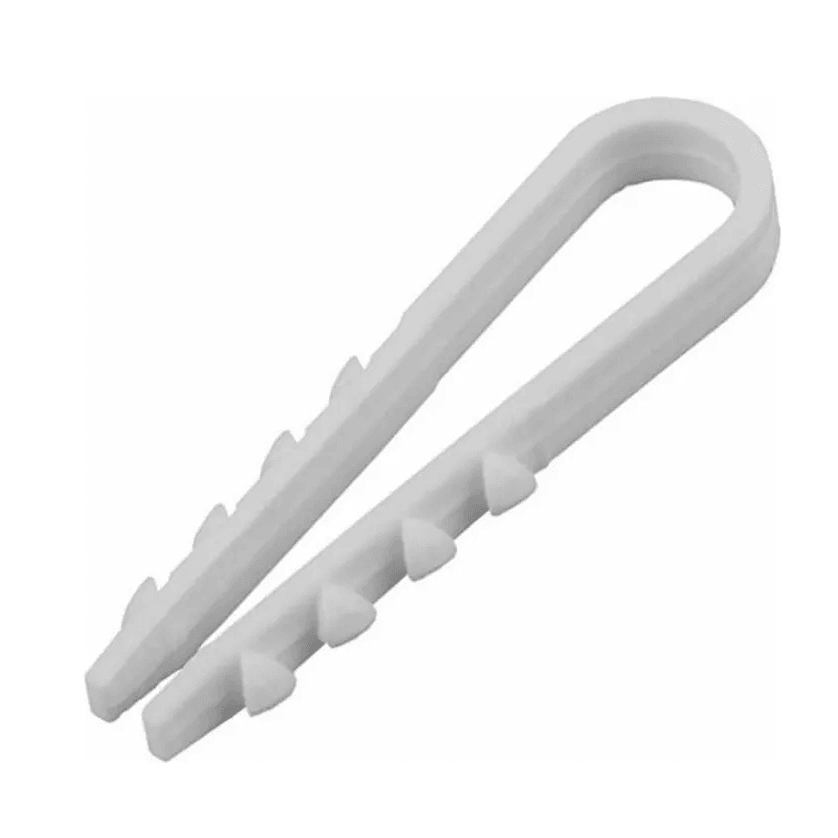 Дюбель-хомут 5-10 мм круглый белый УралПак (уп)
