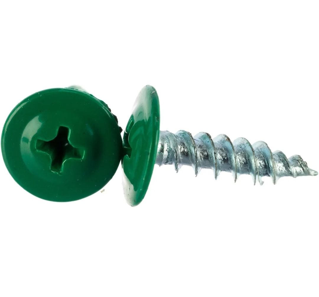 Саморез ПШ острый 4.2*16 мм (6029) Зеленая мята (шт)