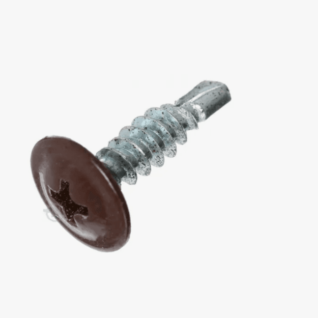 Саморез ПШ со сверлом 4.2*41 мм (8017) Коричневый шоколад (шт)