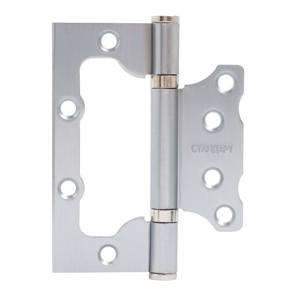 Петля дверная СТАНДАРТ б/врезки 100*75*2,5мм 2ВВ SCP мат хром (шт)