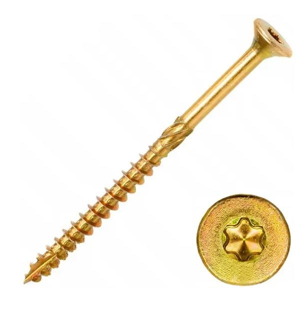 Саморез конструкционный потай ЖЦ Torx 6х180 / шт