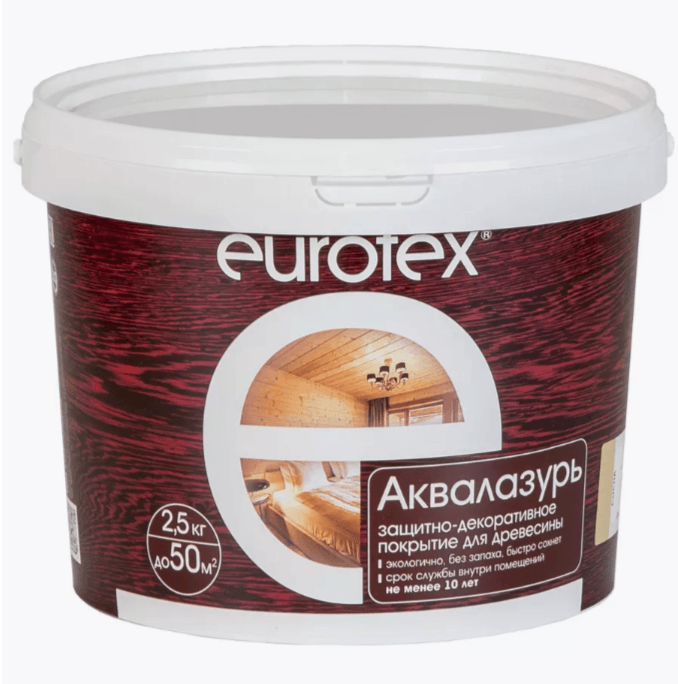Eurotex деревозащитное средство Калужница  2,5 кг./4
