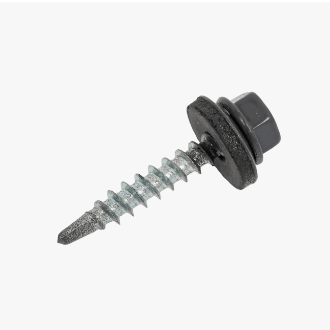 Саморез кровельный цинк  4,8 х 29 RAL 7024 графитовый серый (шт)