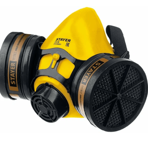 Респиратор противогазовый фильт А1, 2 фильтра STAYER,HF -6000 (11175)