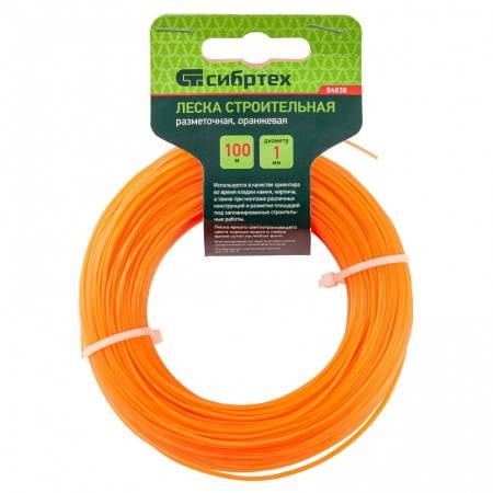 Леска строительная, 1,0ммх100м, (шт.)