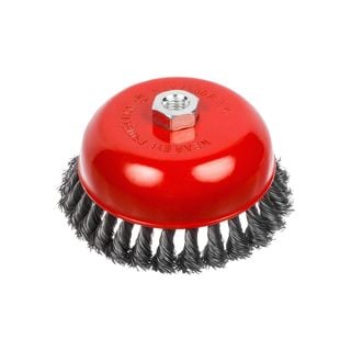 Щетка-крацовка чашечная витая стальн.проволока, посадоч.гайка М14, 150мм (шт.)